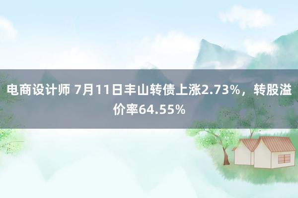 电商设计师 7月11日丰山转债上涨2.73%，转股溢价率64.55%