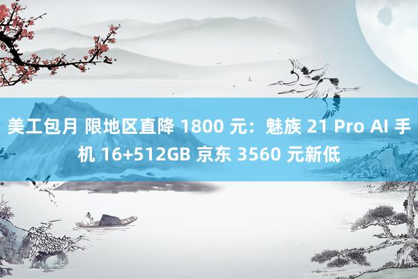 美工包月 限地区直降 1800 元：魅族 21 Pro AI 手机 16+512GB 京东 3560 元新低